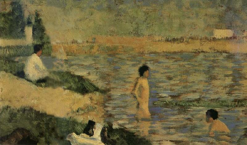 Georges Seurat Bathers of Asnieres oil painting picture